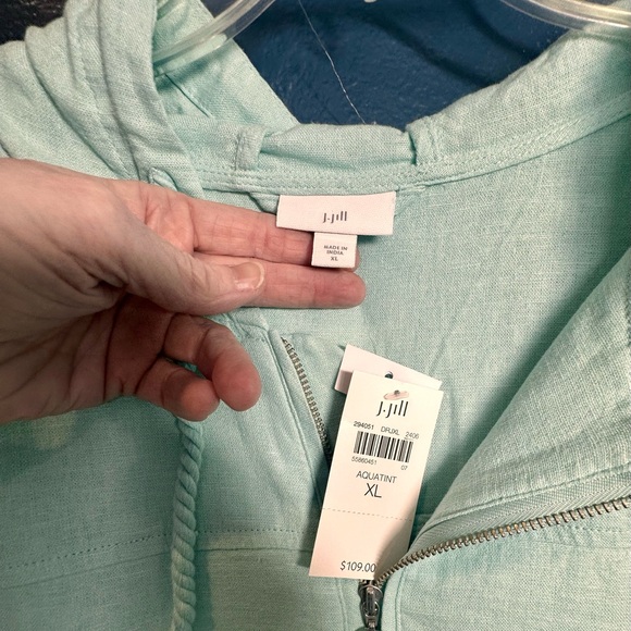 J. Jill Light Green Utility Jacket - Picture 3 of 3